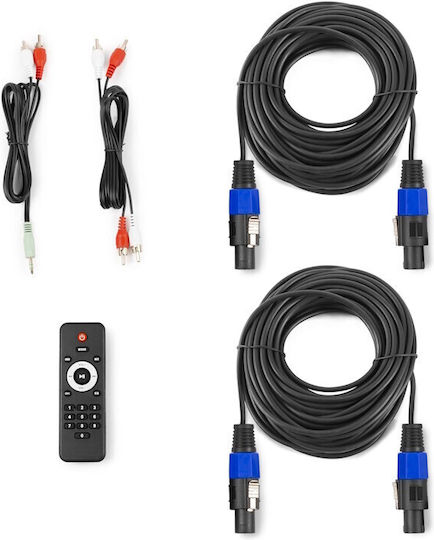 Vonyx VX0812BT 170.114 Σετ με Αυτοενισχυόμενα PA говорители 1000W με Woofer 15" σε Черен Χρώμα