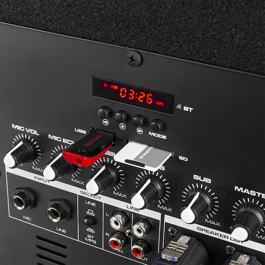 Vonyx VX0812BT 170.114 Σετ με Αυτοενισχυόμενα PA говорители 1000W με Woofer 15" σε Черен Χρώμα