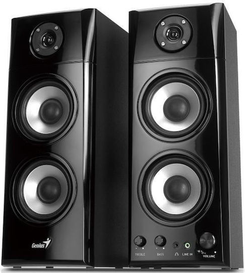Genius SP-HF1800A Computerlautsprecher 2.0 mit Leistung 50W in Schwarz Farbe