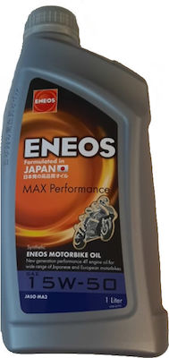 Eneos Max Performance Motorcycle Oil for Four-Stroke Engines 15W-50 1lt