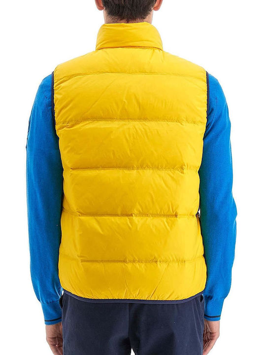 La Martina Men's Winter Sleeveless Puffer Jacket Yellow