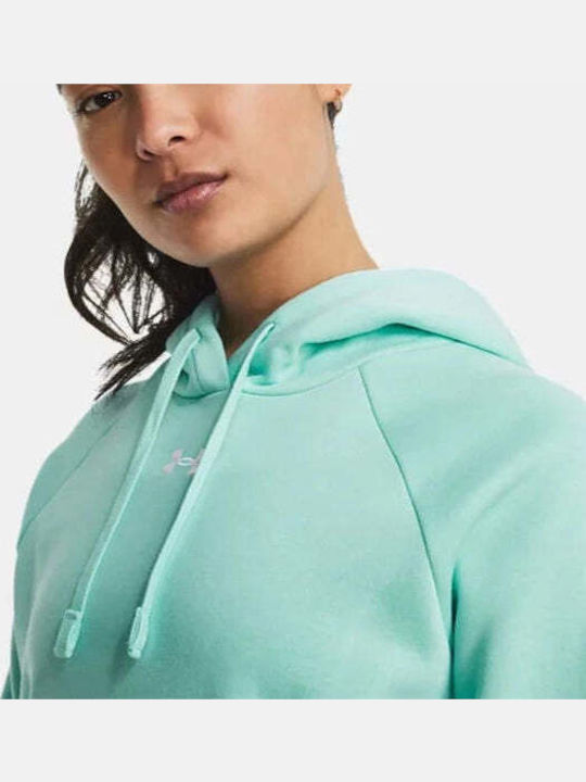 Rival Women's Sweatshirt Hooded Turquoise