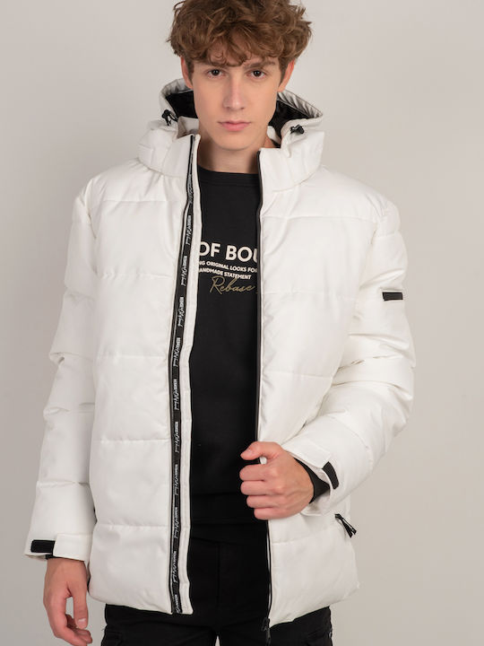 Rebase Herren Winter Jacke Lässig Weiß