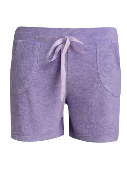Relax Lingerie Women's Terry Shorts Purple