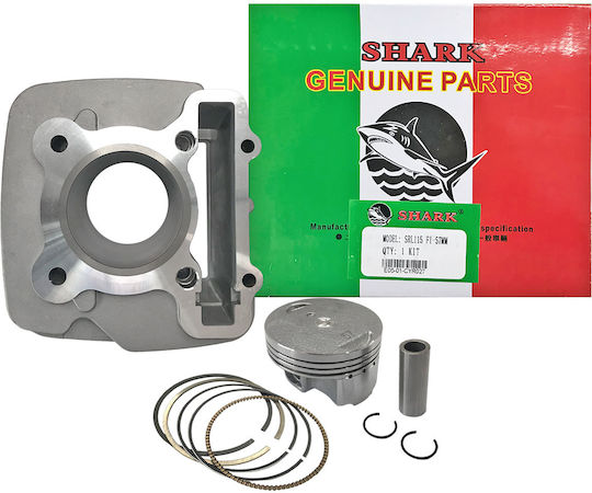 Shark Motorcycle Pistons & Cylinders Set 57mm for Yamaha Crypton