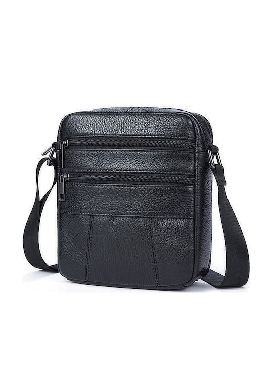 Leather Men's Bag Shoulder / Crossbody Black