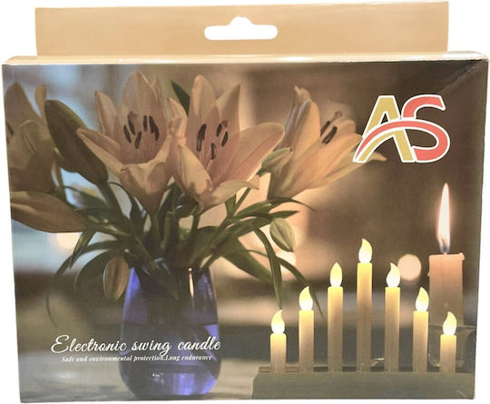 Led On Sfeșnic Electric Comemorativ Din Plastic 8x4.5x8cm