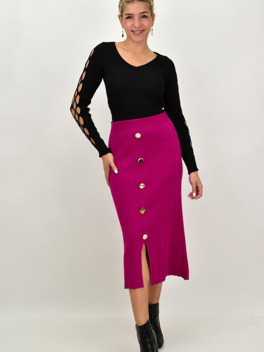 Midi Skirt Purple