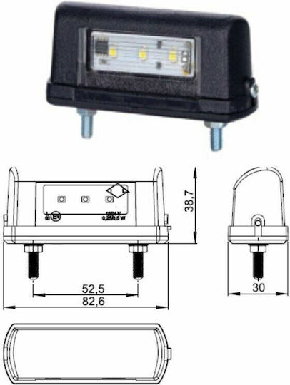 Horpol License Plate Lights Led 12V