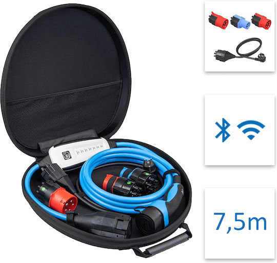 Nrgkick Tragbar Elektroauto-Ladestation 22kW mit Integriertes Kabel Typ 2 (12801001)