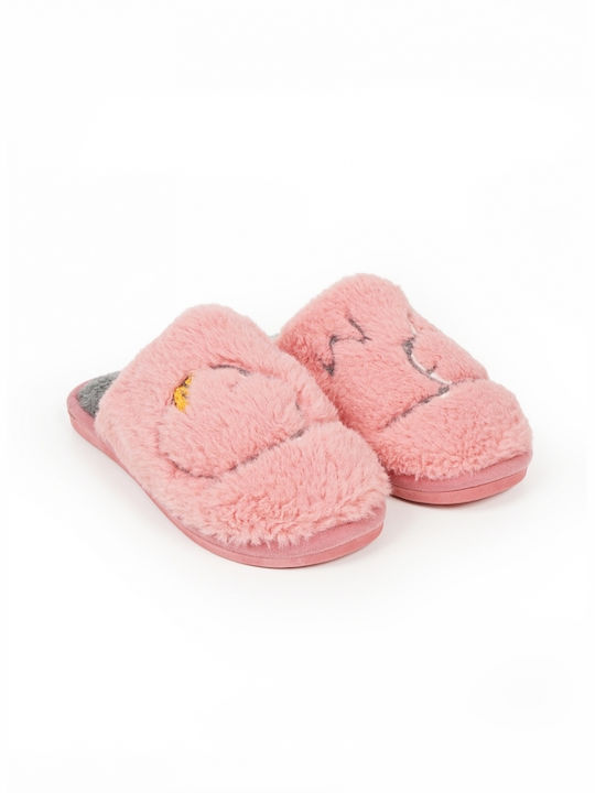 Piazza Shoes Women's Slippers with Fur Pink