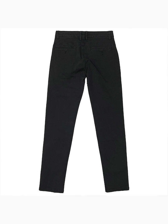 Hose Chino Elastisch Schwarz