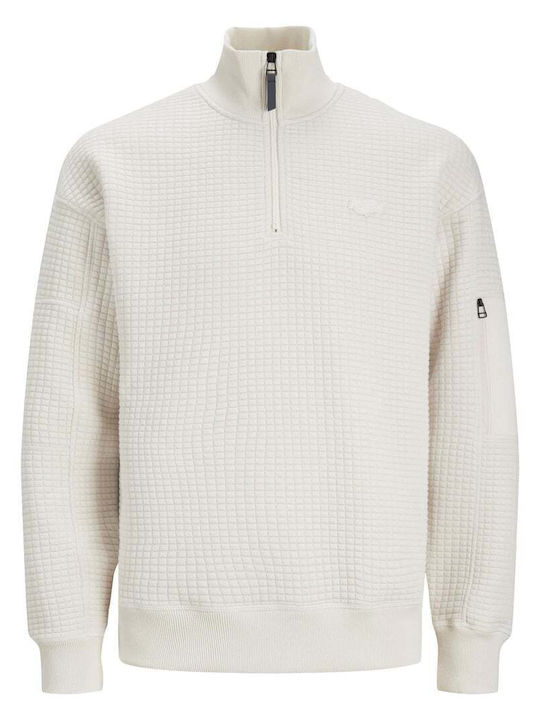 Jack & Jones Men's Sweatshirt Jacket White