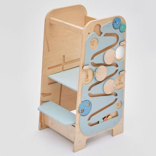 Learning Tower for Painting Made of Blue Wooden Eli Neli