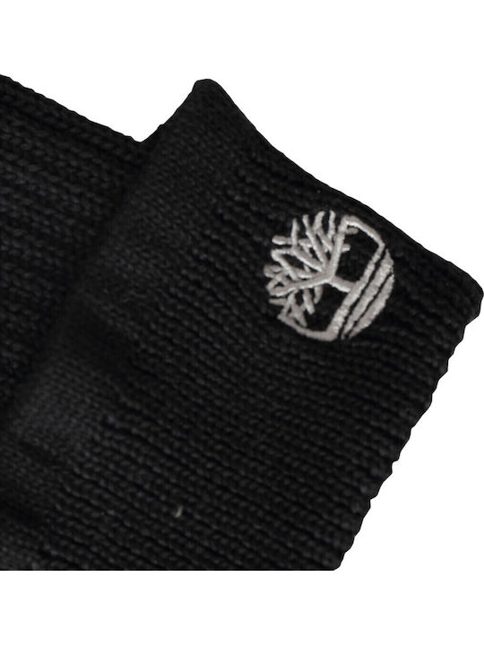 Beanie Unisex Beanie mit Rippstrick in Schwarz Farbe