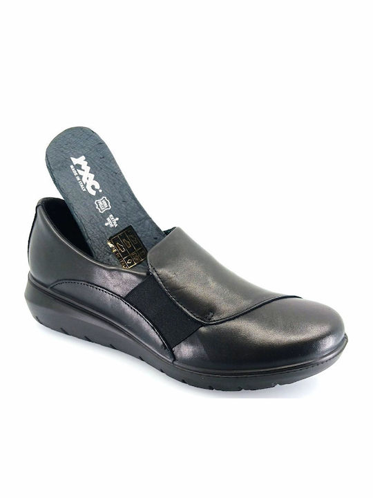 Anatomic Women's Leather Black Slip-Ons