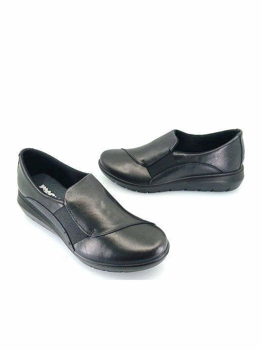 Anatomic Women's Leather Black Slip-Ons