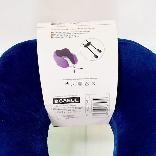 Gabol Μαξιλαράκι Ταξιδίου Μαξιλαράκι Memory Foam Μπλε