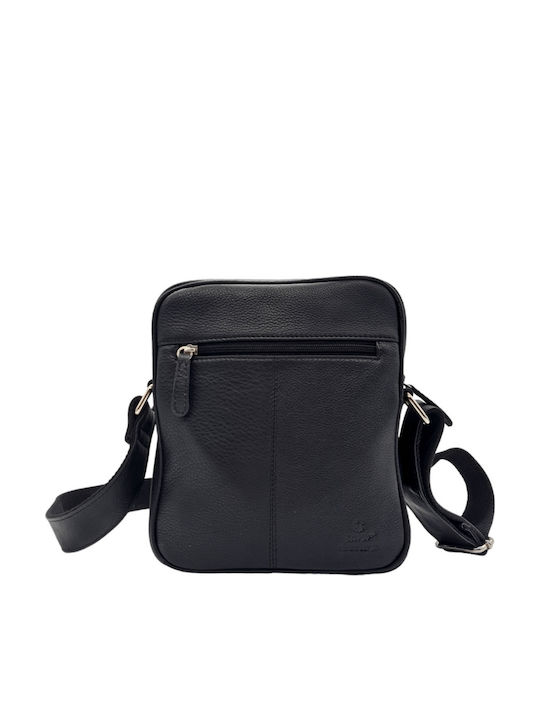 Leather Men's Bag Shoulder / Crossbody Black
