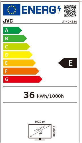 JVC Τηλεόραση 40" Full HD LED LT40K330 (2023) LT-40K330