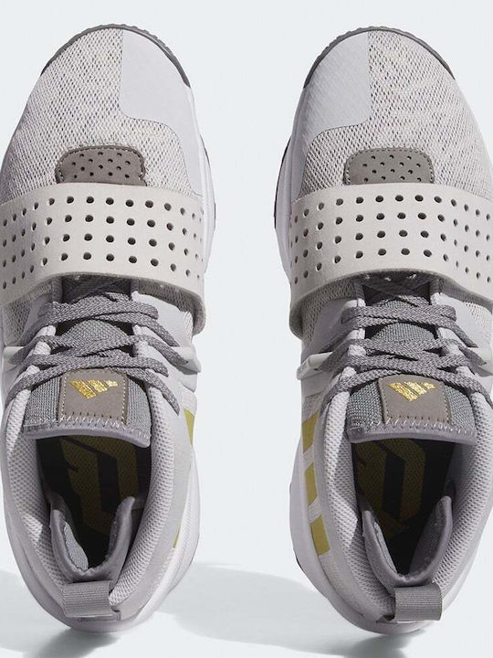 Dame 8 Extply Χαμηλά Μπασκετικά Παπούτσια Light Solid Grey / Gold Metallic / Grey Three