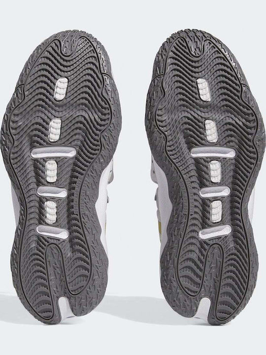 Dame 8 Extply Χαμηλά Μπασκετικά Παπούτσια Light Solid Grey / Gold Metallic / Grey Three