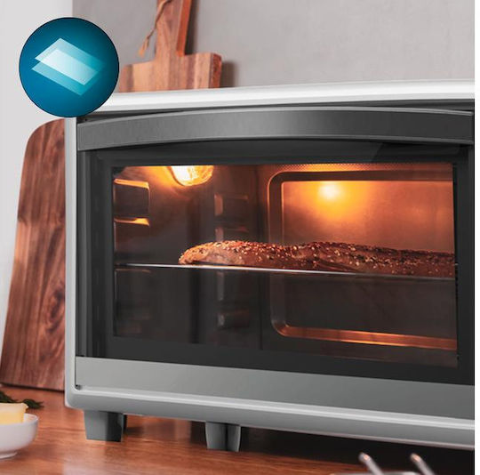 Cecotec Bake & Toast 6090 Gyro Electric Countertop Oven 60lt No Burners Hot Air White