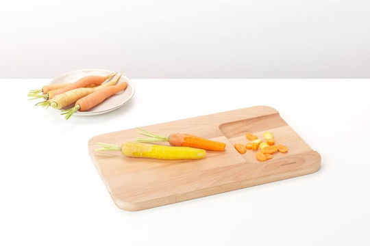 Brabantia Rectangular Wooden Chopping Board Set for Bread Green 40x25cm 3pcs