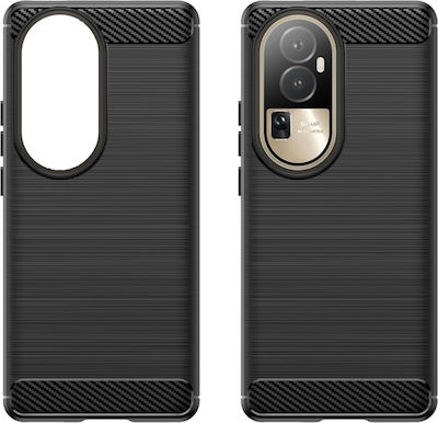 Techsuit Carbon Back Cover Silicone Black (Oppo Reno10 Pro Plus)