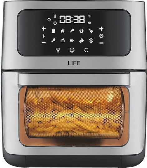 Life Fried Gold Air Fryer 12lt Ασημί