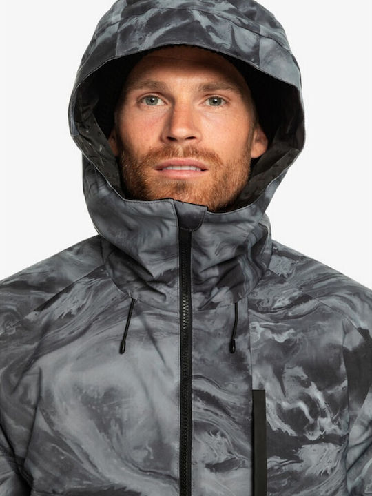 Quiksilver Mission Printed Men's Ski & Snowboard Jacket Black EQYTJ03428-KVJ2