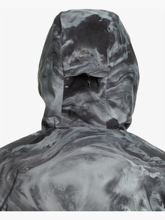 Quiksilver Mission Printed Men's Ski & Snowboard Jacket Black EQYTJ03428-KVJ2
