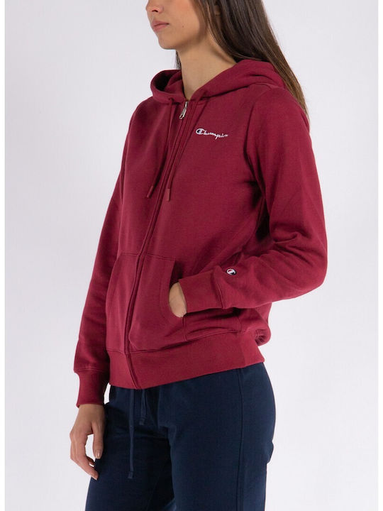 Champion Women's Hooded Sweatshirt Burgundy