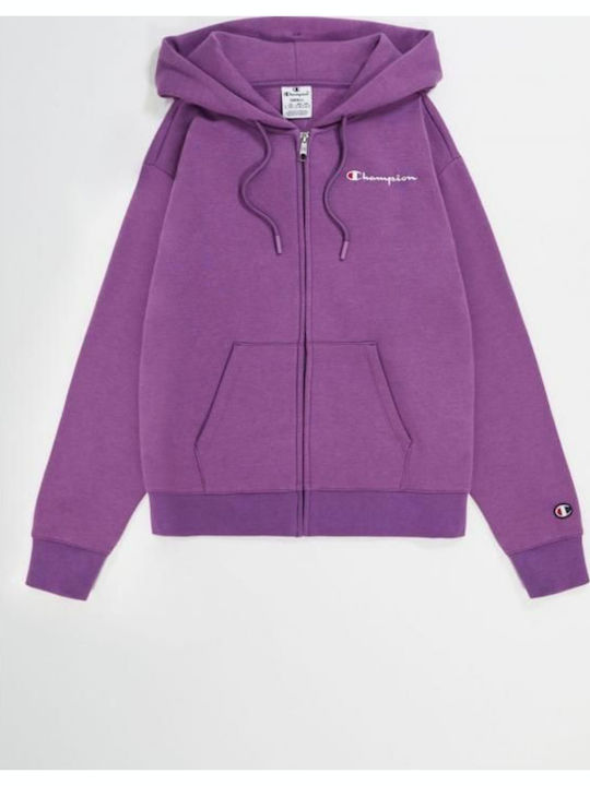 Women's Sweatshirt Jacket Hooded Purple