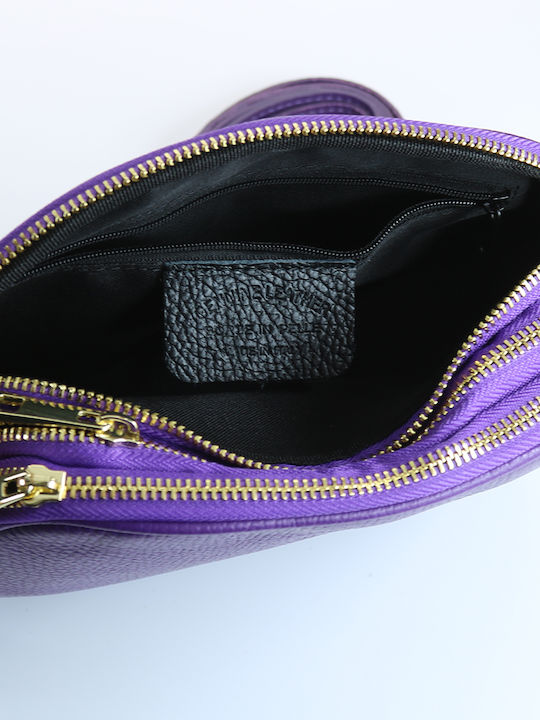 Passaggio Leather Leather Women's Bag Crossbody Purple