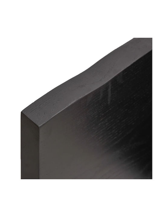 vidaXL Rectangular Office Desk Surface made of Solid Wood Dark Grey 80x60x4cm 3156423 1pcs