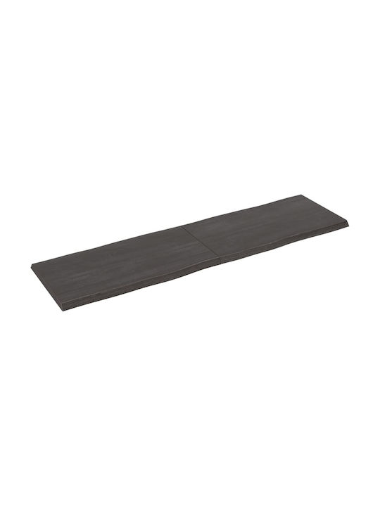 vidaXL Dreptunghiulară Suprafața mesei din Lemn Masiv Sk Grey 180x50x4cm 364042 1buc