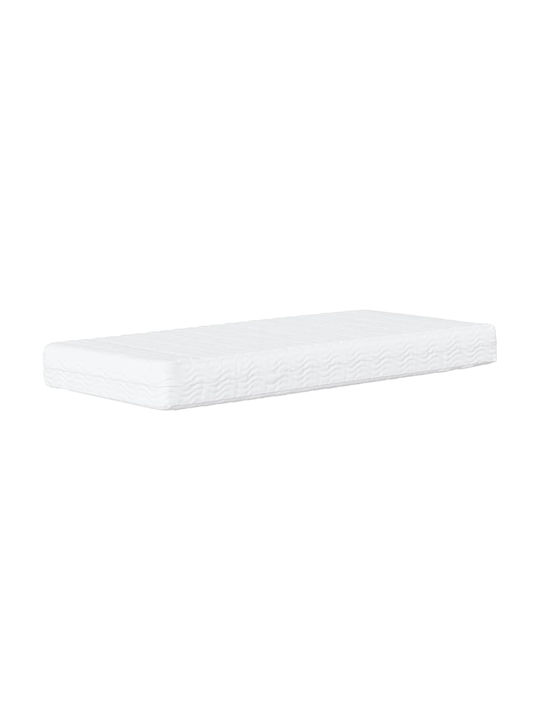 Canapea Pat Single din Lemn Masiv Galben cu Lamele pentru Saltea 80x200cm