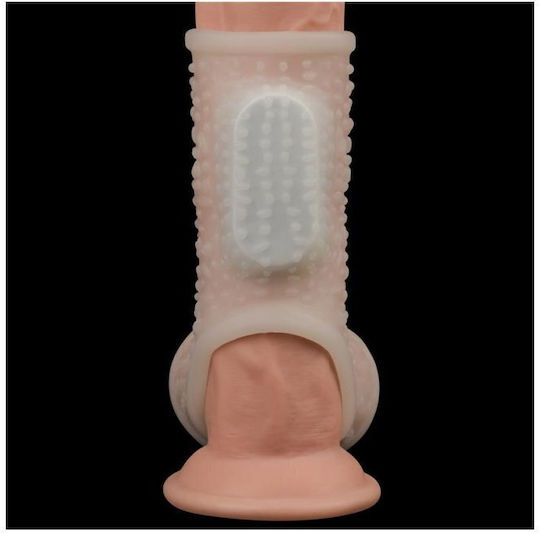 Lovetoy Extensie De Penis Cu Vibrație Albă