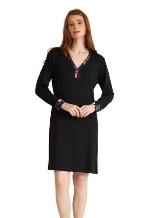 Harmony Winter Women's Nightdress Black