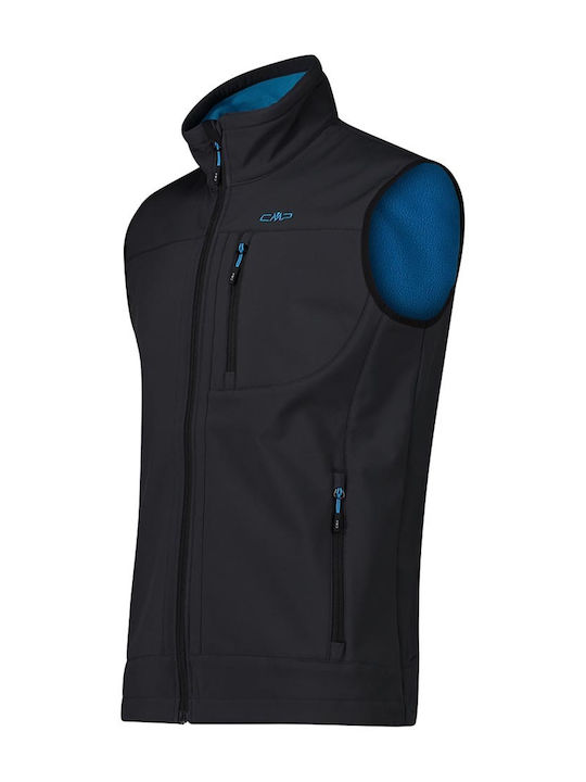Αμάνικο Μπουφάν Softshell Αδιάβροχο και Αντιανεμικό Μαύρο