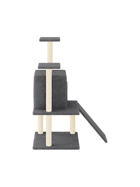 vidaXL Scratching Post Cat Trees Gray 3 levels 78.5x60x110cm