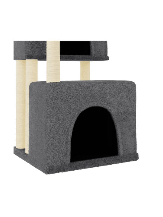 vidaXL Scratching Post Cat Trees Gray 5 levels 73.5x69x122cm