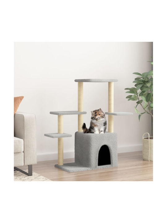 vidaXL Scratching Post Cat Trees Gray 5 levels 86x54x97.5cm