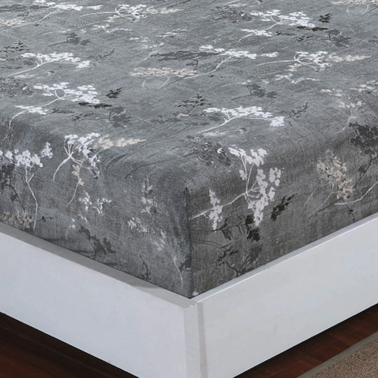 Casa Colori Dublu 140x200+30cm cu Elastic Rome Gri