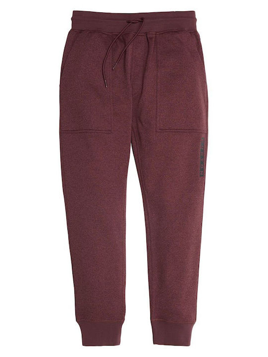 Oak Sweatpants with Elastic Burgundy