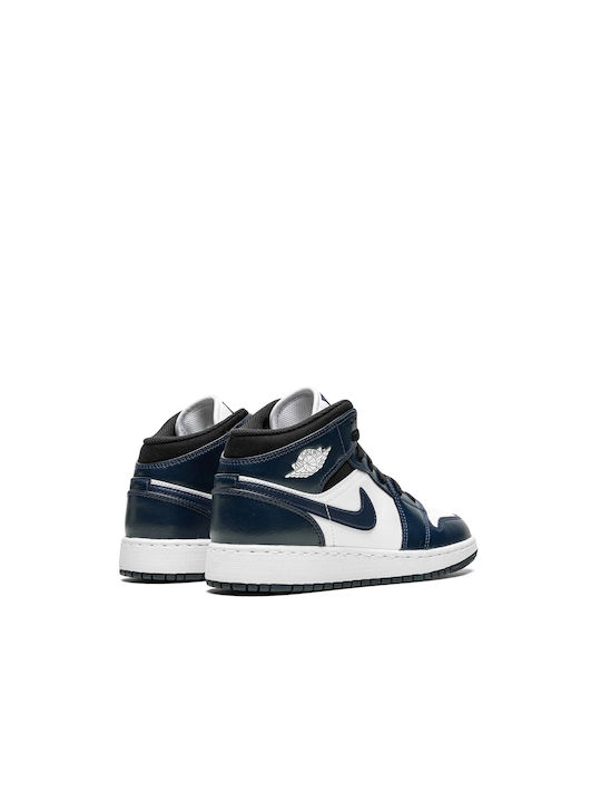 Air  1 Mid Herren Stiefel Armory Navy / White / Black