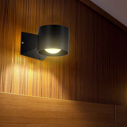 V-TAC Lumină de exterior montată pe perete LED IP65 5W cu Alb Cald Lumină Dublu Fascicul