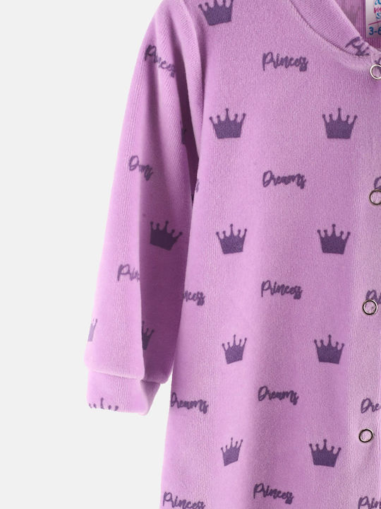 Dreams by Joyce Body pentru Bebeluși Mânecă lungă Catifea Violet
