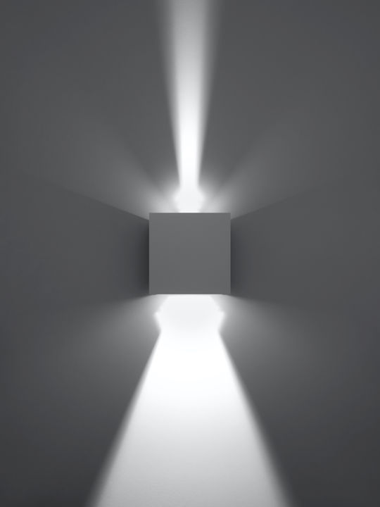 Sollux Стенно Външно Осветително Тяло LED IP54 6W с Топло бяло Светлина 11x11x11εκ.